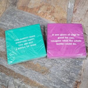 NWT Mary Phillips Cocktail Napkins 2 pack